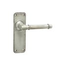 Frelan Hardware - Handforged Belfry Door Handles Lever Latch - Pewter - HF101 - Choice Handles