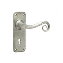 Frelan Hardware - Handforged Chester Door Door Handles Lever Lock - Pewter - HF200 - Choice Handles
