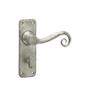 Frelan Hardware - Handforged Chester Door Handles Bathroom Levers - Pewter - HF200B - Choice Handles