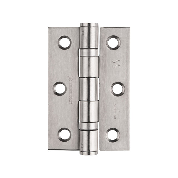 Eurospec - 76 X 51 X 2mm Ball Bearing Hinge Grade 7 C/W Screws (Pair) - Satin Stainless Steel - HIN1322/7SSS