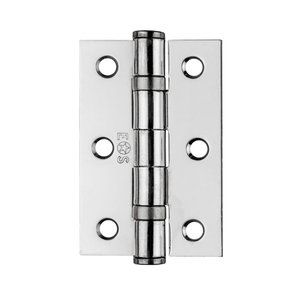 Eurospec - 76 X 51 X 2mm Ball Bearing Butt Hinge - Polished Chrome - HIN1322CP