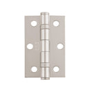 Eurospec - 76 X 51 X 2mm Ball Bearing Butt Hinge - Satin Nickel Plated - HIN1322SNP - Choice Handles