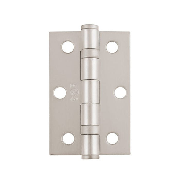 Eurospec - 76 X 51 X 2mm Ball Bearing Butt Hinge - Satin Nickel Plated - HIN1322SNP