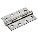 Eurospec - 102 X 76 X 2.2mm Ball Bearing Hinge Grade 11 C/W Screws (Pair) - Bright Stainless Steel - HIN14322/11BSS - Choice Handles