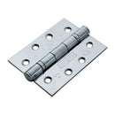 Eurospec - 102 X 76 X 3mm Ball Bearing Hinge Grade 13 C/W Screws (Pair) - Bright Stainless Steel - HIN1433/13BSS - Choice Handles