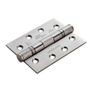 Eurospec - 102 X 76 X 3mm Ball Bearing Hinge Grade 13 C/W Screws (Pair) - Satin Stainless Steel - HIN1433P/13SSS - Choice Handles
