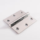 Eurospec - 76 X 76 X 2mm Plain Butt Hinge C/W Screws (Pair) - Bright Stainless Steel - HIP1332BSS - Choice Handles