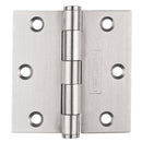 Eurospec - 76 X 76 X 2mm Plain Butt Hinge C/W Screws (Pair) - Satin Stainless Steel - HIP1332SSS - Choice Handles