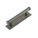 Hoxton Wenlock Cabinet Handles 96mm Ctrs Plain Backplate - Dark Bronze - HOX-150DB-5050DB - Choice Handles