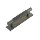 Hoxton - Taplow Cabinet Handles 96mm Ctrs Plain Backplate - Dark Bronze - HOX-2050DB-5050DB - Choice Handles