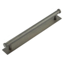 Hoxton Thaxted Cabinet Handles 224mm Ctrs Plain Backplate   - Dark Bronze - HOX-260DB-5060DB - Choice Handles