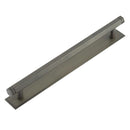 Hoxton Nile Cabinet Handles 224mm Ctrs Stepped Backplate Dark Bronze - HOX-360DB-6060DB - Choice Handles