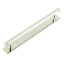 Hoxton Nile Cabinet Handles 224mm Ctrs Plain Backplate Polished Nickel - HOX-360PN-5060PN - Choice Handles