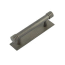 Hoxton Sturt Cabinet Handles 96mm Ctrs Plain Backplate   - Dark Bronze - HOX-450DB-5050DB - Choice Handles