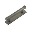 Hoxton Sturt Cabinet Handles 96mm Ctrs Stepped Backplate   - Dark Bronze - HOX-450DB-6050DB - Choice Handles