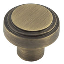 Hoxton Cropley 30mm Cupboard Knob - Antique Brass - HOX1030AB - Choice Handles