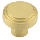 Hoxton Cropley 30mm Cupboard Knob - Satin Brass - HOX1030SB - Choice Handles