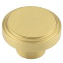 Hoxton Cropley 40mm Cupboard Knob - Satin Brass - HOX1040SB - Choice Handles