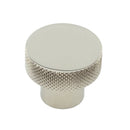 Hoxton Wenlock 30mm Knurled Cupboard Knob - Polished Nickel - HOX130PN - Choice Handles