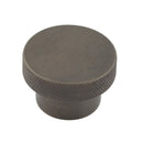 Hoxton Wenlock 40mm Knurled Cupboard Knob - Dark Bronze - HOX140DB - Choice Handles