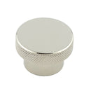 Hoxton Wenlock 40mm Knurled Cupboard Knob - Polished Nickel - HOX140PN - Choice Handles