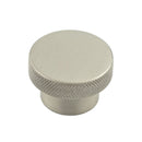 Hoxton Wenlock 40mm Knurled Cupboard Knob - Satin Nickel - HOX140SN - Choice Handles