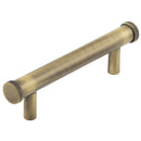Hoxton Wenlock 96mm Knurled End Cap Cabinet Handle - Antique Brass - HOX150AB - Choice Handles