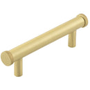 Hoxton Wenlock 96mm Knurled End Cap Cabinet Handle - Satin Brass - HOX150SB - Choice Handles