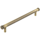 Hoxton Thaxted Cabinet Handles 96mm Ctrs Stepped Backplate - Antique Brass - HOX160AB - Choice Handles