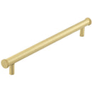 Hoxton Wenlock 224mm Knurled End Cap Cabinet Handle - Satin Brass - HOX160SB - Choice Handles