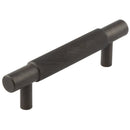 Hoxton Taplow 96mm Knurled End Cap Cabinet Handle - Dark Bronze - HOX2050DB - Choice Handles