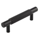 Hoxton Taplow 96mm Knurled End Cap Cabinet Handle - Matt Black - HOX2050MB - Choice Handles