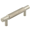 Hoxton Taplow 96mm Knurled End Cap Cabinet Handle - Satin Nickel - HOX2050SN - Choice Handles