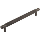 Hoxton Taplow 224mm Knurled End Cap Cabinet Handle - Dark Bronze - HOX2060DB - Choice Handles