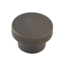 Hoxton Thaxted 40mm Knurled Cupboard Knob - Dark Bronze - HOX240DB - Choice Handles