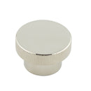 Hoxton Thaxted 40mm Knurled Cupboard Knob - Polished Nickel - HOX240PN - Choice Handles