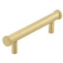 Hoxton Thaxted 96mm Knurled End Cap Cabinet Handle - Satin Brass - HOX250SB - Choice Handles