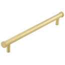 Hoxton Thaxted 224mm Knurled End Cap Cabinet Handle - Satin Brass - HOX260SB - Choice Handles