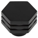 Hoxton Nile 30mm Hexagonal Cupboard Knob - Matt Black - HOX330MB - Choice Handles