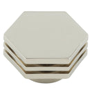 Hoxton Nile 40mm Hexagonal Cupboard Knob - Polished Nickel - HOX340PN - Choice Handles