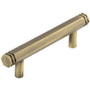 Hoxton Nile 96mm Hex Cabinet Pull Handle - Antique Brass - HOX350AB - Choice Handles