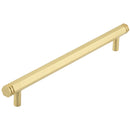 Hoxton Nile 224mm Hex Cabinet Pull Handle - Satin Brass - HOX360SB - Choice Handles