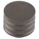 Hoxton Sturt 30mm Grooved Cupboard Knob - Dark Bronze - HOX430DB - Choice Handles