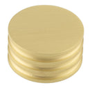 Hoxton Sturt 40mm Grooved Cupboard Knob - Satin Brass - HOX440SB - Choice Handles