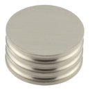 Hoxton Sturt 40mm Grooved Cupboard Knob - Satin Nickel - HOX440SN - Choice Handles