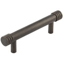 Hoxton Sturt 96mm Grooved Cabinet Pull Handle - Dark Bronze - HOX450DB - Choice Handles