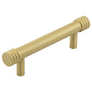 Hoxton Sturt Cabinet Handles 96mm Ctrs  - Satin Brass - HOX450SB - Choice Handles