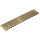 Hoxton Fanshaw 140x30mm Backplate for Cabinet Handles with 96mm Ctrs - Antique Brass - HOX5050AB - Choice Handles