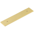 Hoxton Fanshaw 140x30mm Backplate for Cabinet Handles with 96mm Ctrs - Satin Brass - HOX5050SB - Choice Handles
