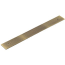 Hoxton Fanshaw 268x30mm Backplate for Cabinet Handles with 224mm Ctrs - Antique Brass - HOX5060AB - Choice Handles